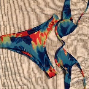 Zaful tie dye bikini